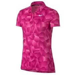 Nike golf ⛳️ Pink Geometric Short-Sleeve Polo NWOT